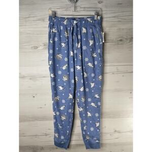Old Navy Flannel Jogger Pants Womens XS Polar Bear Print Winter Pajama Pajamas